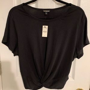 Black Cropped T-Shirt